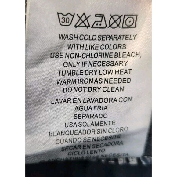 SYN Jeans Mens 44x32 Straight Leg Dark Black Denim Button Pockets 312-322 19F - Picture 13 of 13